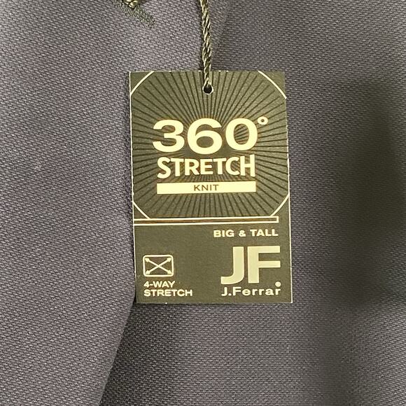 JF J. Ferrar Suit Jacket Men's 3XL 54-56 Long Navy Blue 360 Stretch NEW - Picture 4 of 7